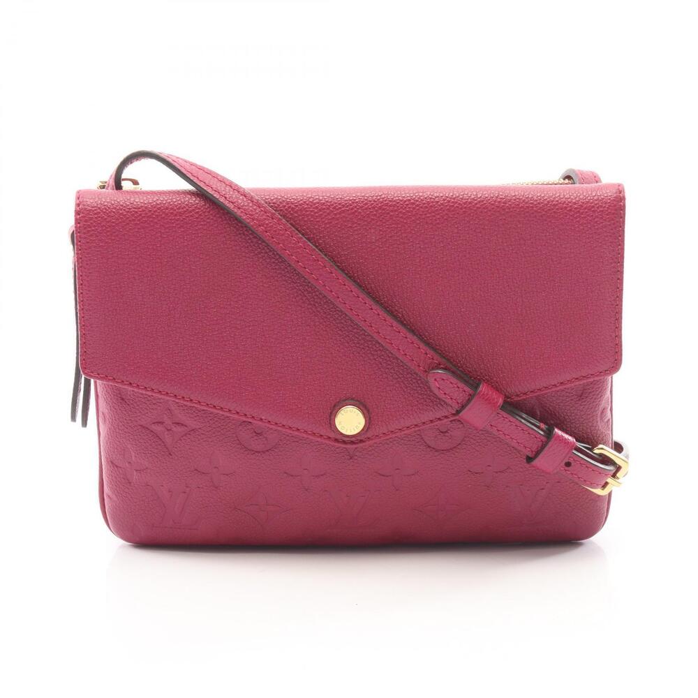 Louis Vuitton Twice Shoulder Bag Leather Monogram Empreinte Purple Grape